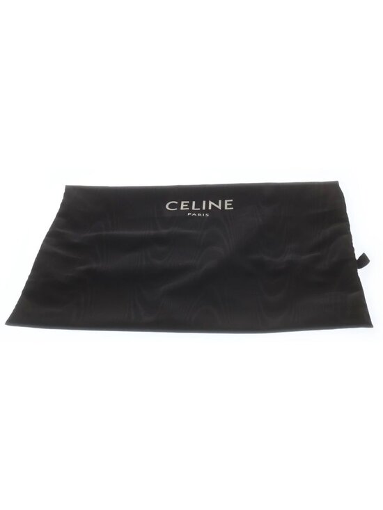 Celine Logo Embroidery Plaid Wool Backpack Red Black main image 7
